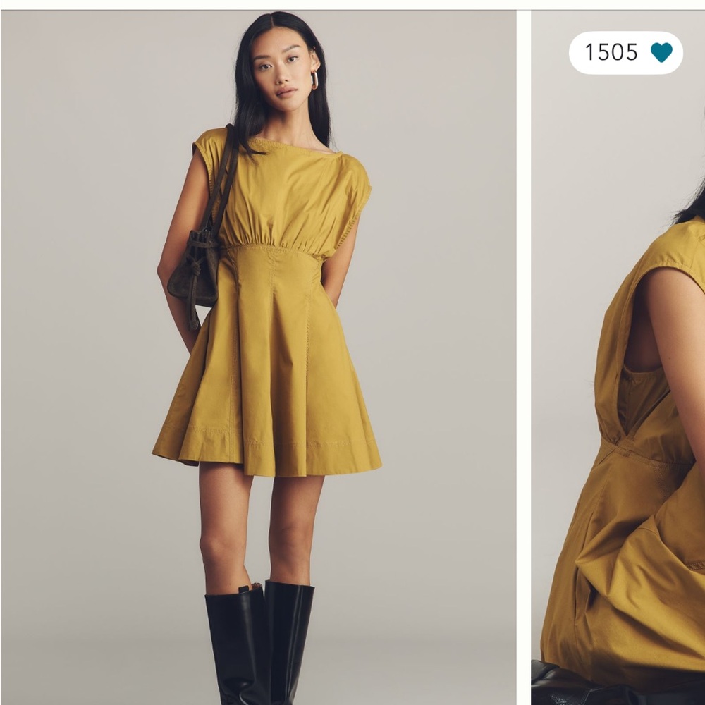 Anthropologie Maeve sleeveless poplin mini dress 3X NWT
